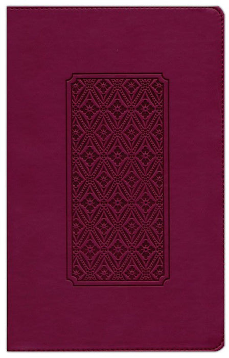 KJV Personal Size Giant Print Bible, Cranberry Indexed