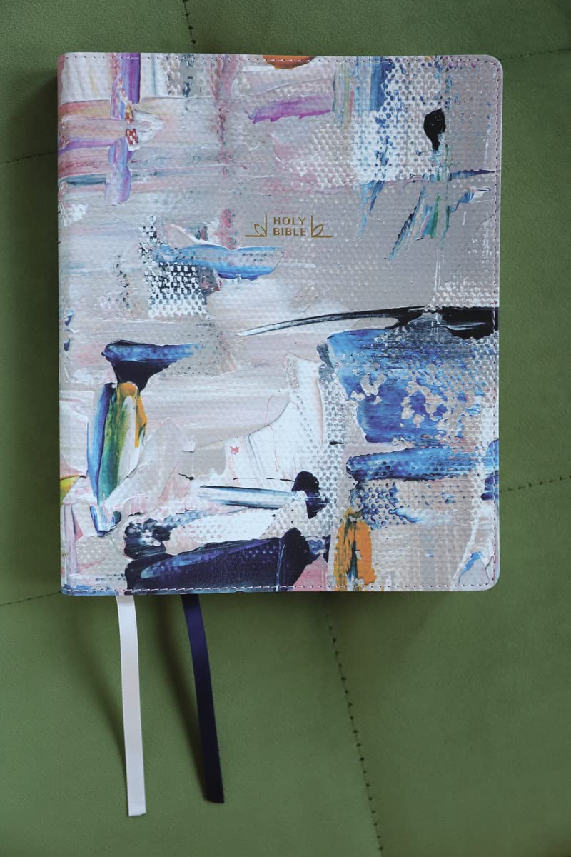 NIV Artisan Collection Journaling Bible Multi/Blue Leathersoft