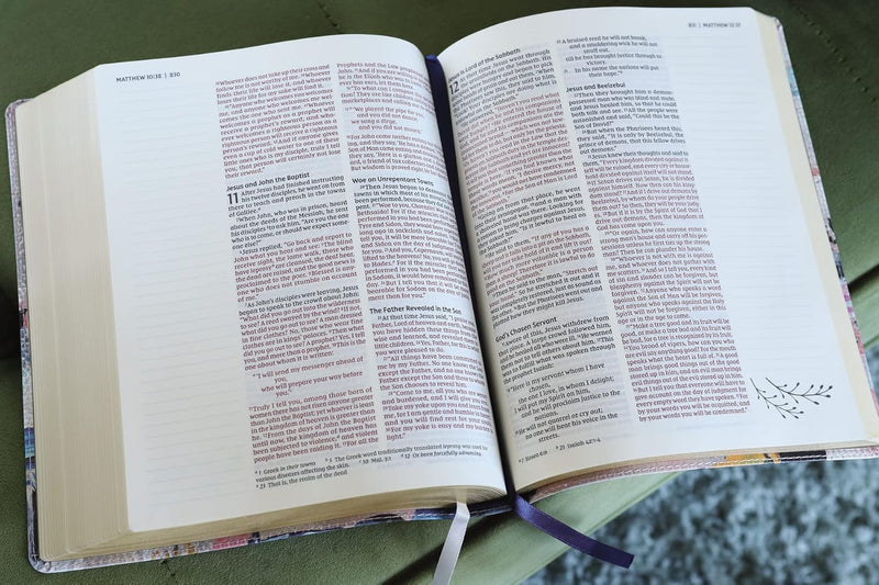 NIV Artisan Collection Journaling Bible Multi/Blue Leathersoft