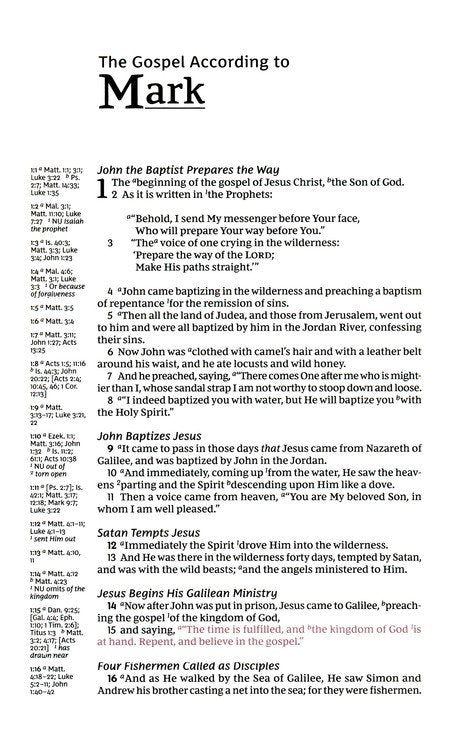 NKJV Single-Column Verse-by-Verse Ref Bible Black Bonded Leather