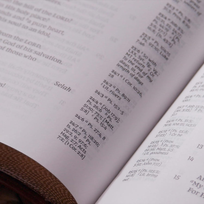 NKJV Single-Column Verse-by-Verse Ref Bible Black Bonded Leather