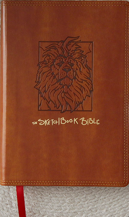 NKJV Sketchbook Bible Brown Leathersoft