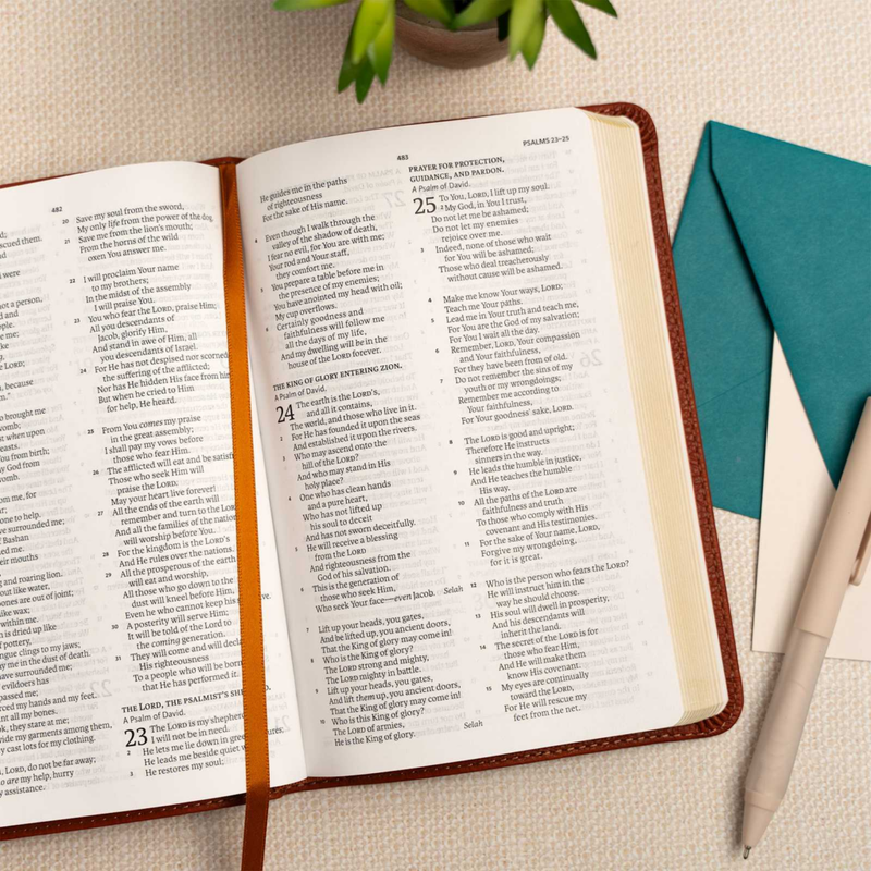 NASB Personal Size Bible 2020 Burnt Sienna Leathertouch