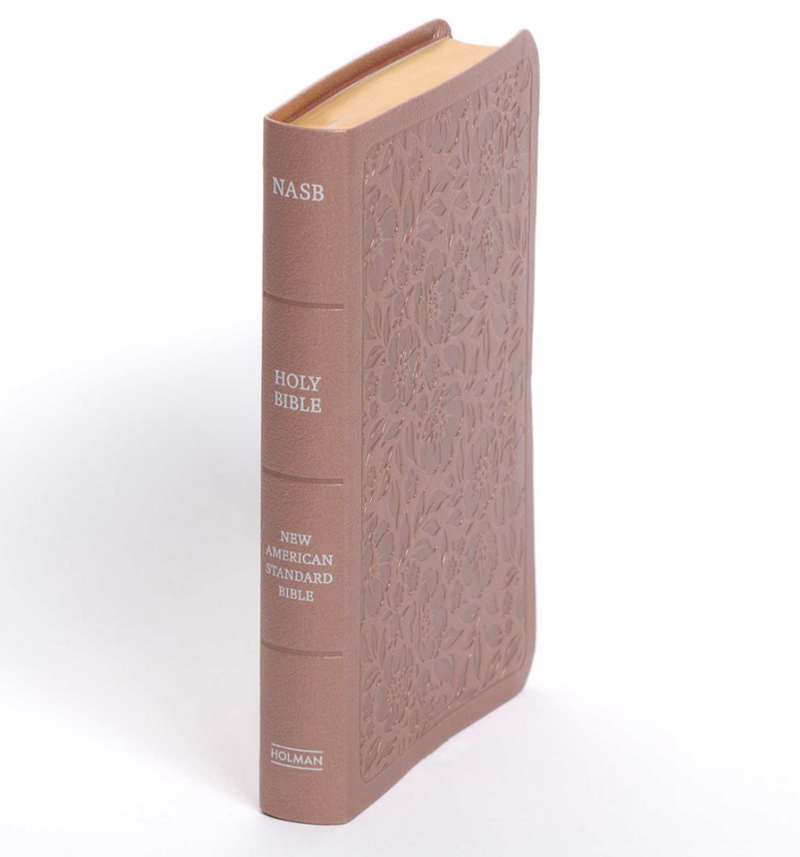 NASB Personal Size Bible 2020 Rose Gold Leathertouch
