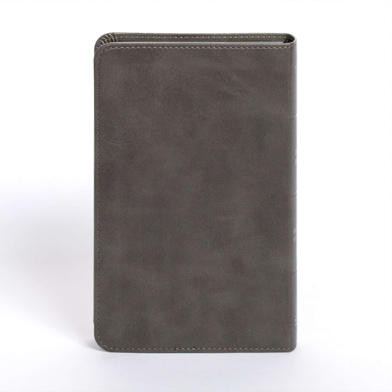 NASB Personal Size Bible 2020 Charcoal Leathertouch