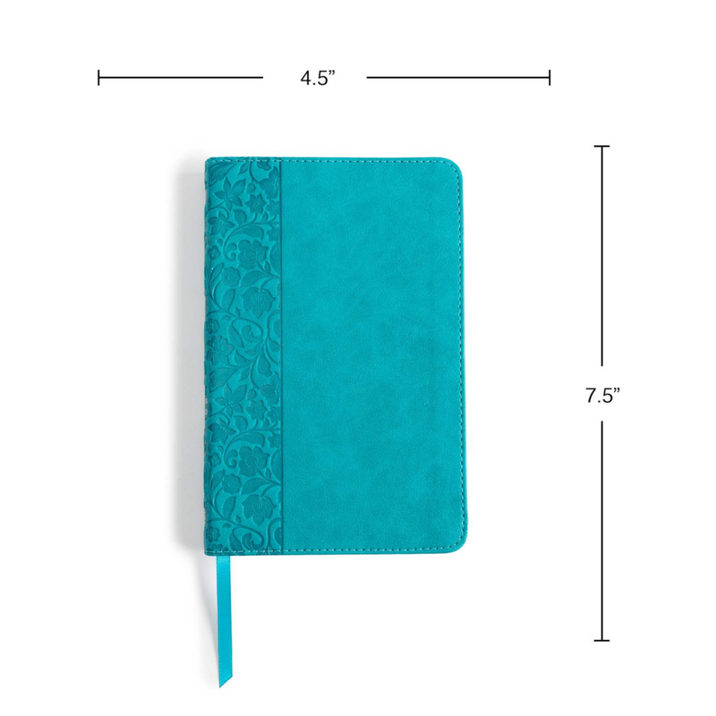 NASB Personal Size Bible 2020 Teal Leathertouch