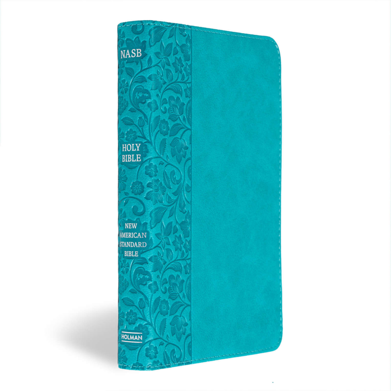 NASB Personal Size Bible 2020 Teal Leathertouch