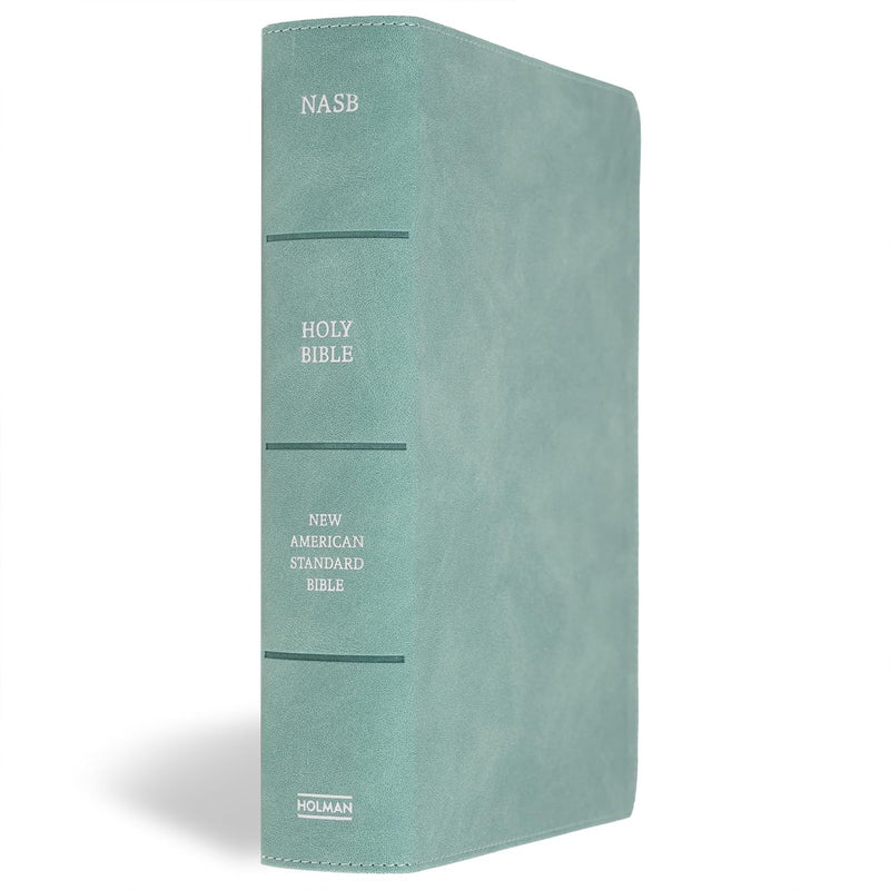 NASB 2020 Notetaking Bible Large Print Teal Suedesoft LeatherTouch