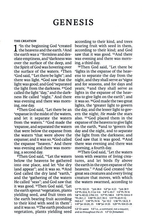 NASB Personal Size Large Print Reference Bible - Black Genuine Leather, 2020