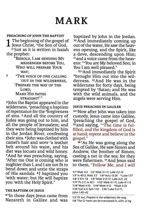 NASB Super Giant Print Reference Bible - Burgundy LeatherTouch, 2020 Text