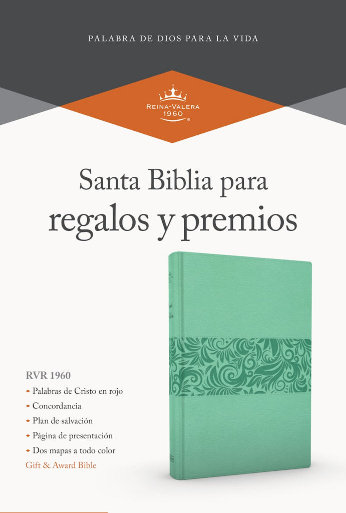 RVR 1960 Biblia para Regalos y Premios (RVR 1960 Gift And Award Bible) Teal Leathertouch
