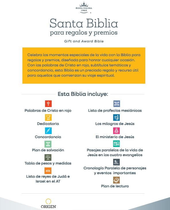 RVR 1960 Biblia para Regalos y Premios (RVR 1960 Gift And Award Bible) Black