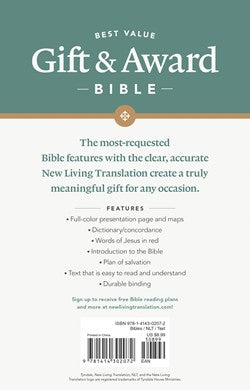 NLT Gift and Award Bible Burgundy