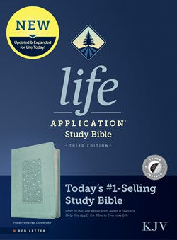 KJV Life Application Study Bible Teal Leatherlike Indexed