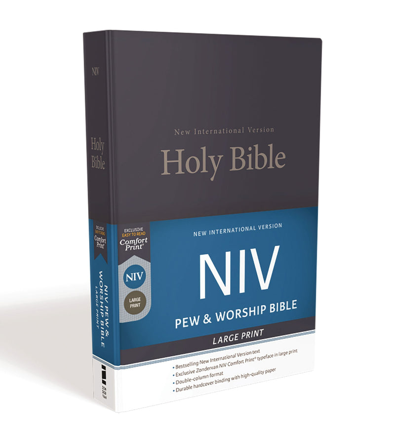 NIV Pew & Worship Bible Large Print Navy