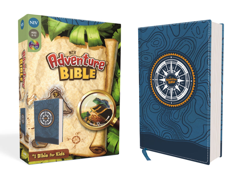 NIV Adventure Bible Full-Color Blue Leathersoft