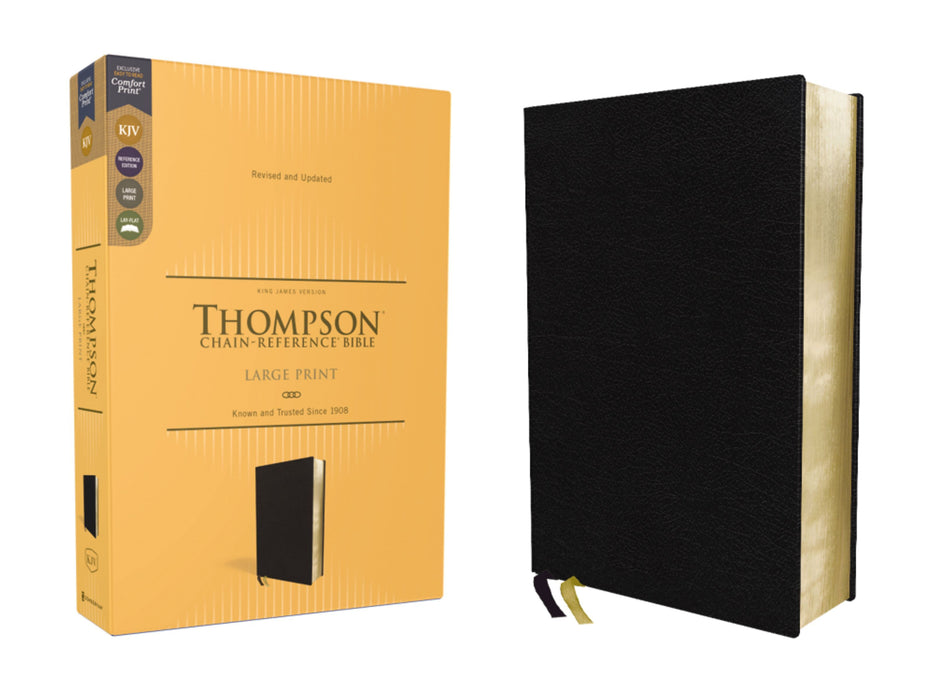 KJV Thompson Chain Reference Bible - Large Print Bonded Black Leather