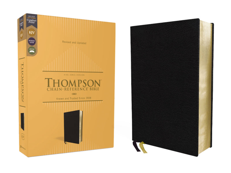 KJV Thompson Chain Reference Bible - Black Bonded Leather *