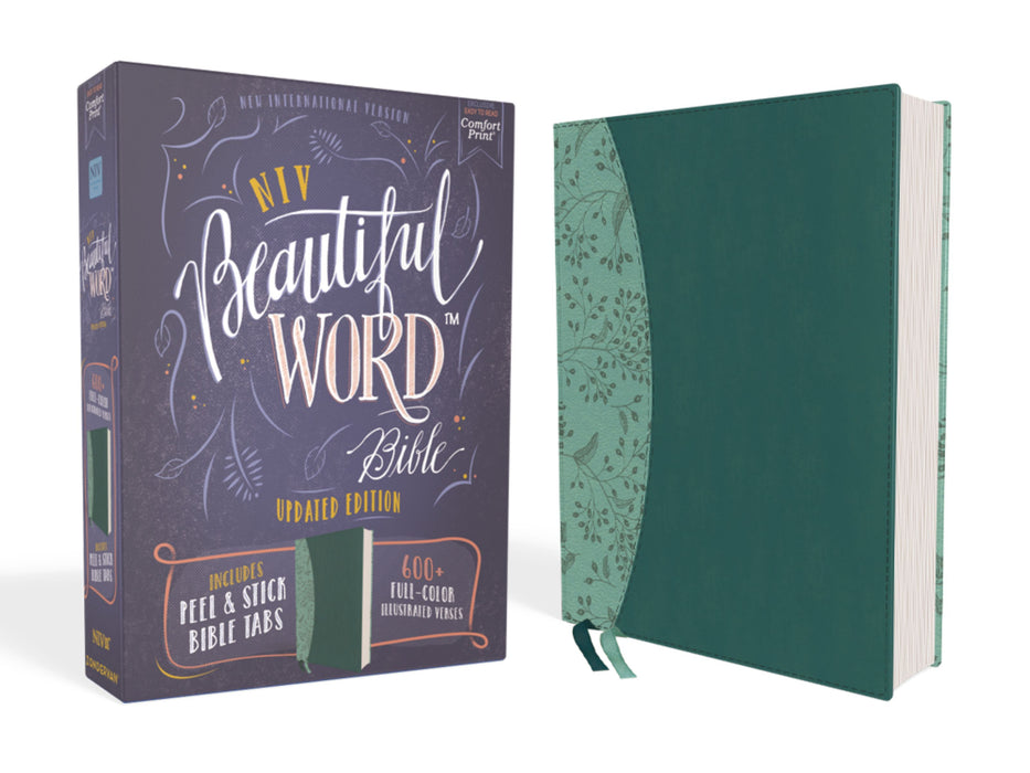 NIV Beautiful Word Bible, Updated Edition, Teal Leathersoft