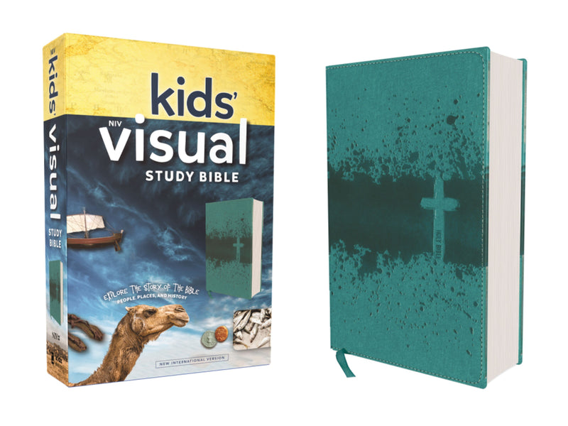 NIV Kids' Visual Study Bible Teal Leathersoft
