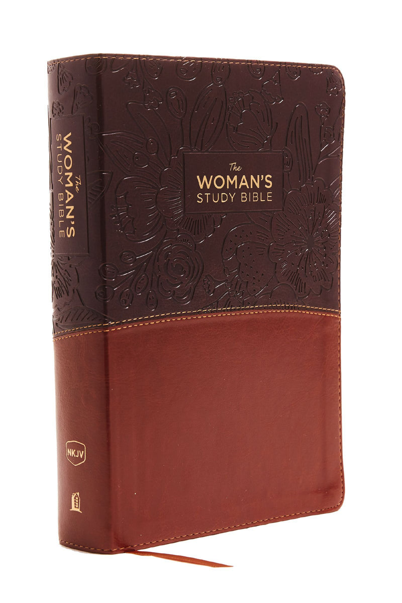 NKJV Woman's Study Bible Brown/Burgundy Leathersoft Indexed