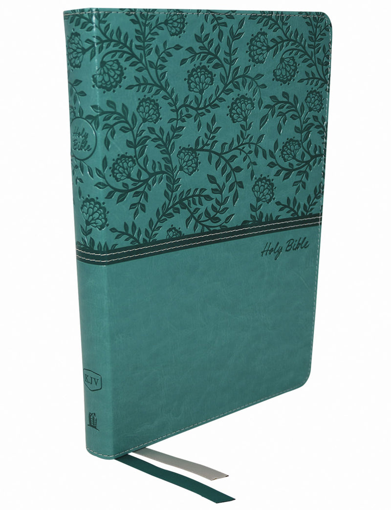 KJV Thinline Large Print Bible Turquoise Leathersoft