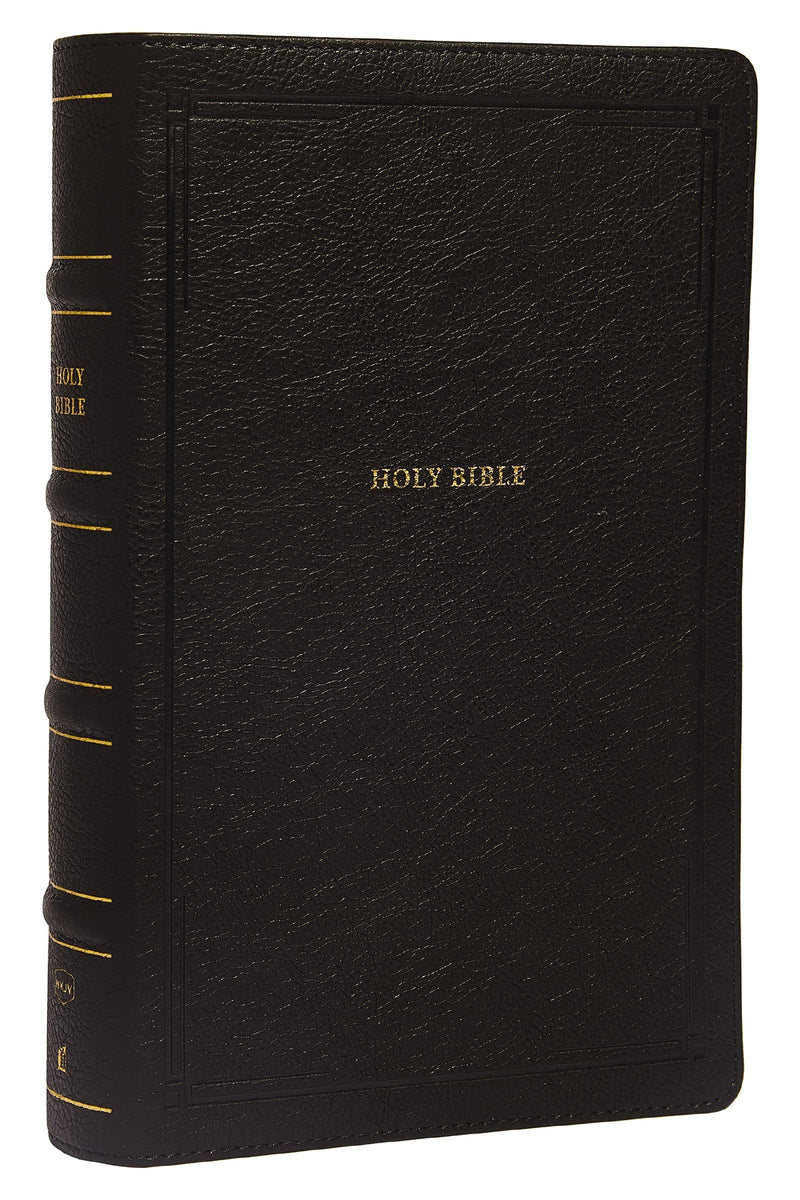 NKJV Personal Size Large Print End-of-Verse Reference Bible Black Leathersoft Indexed