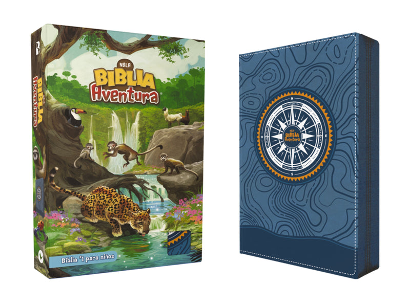 NBLA Biblia Aventura Cuero azure suave (NLBA Adventure Bible Blue Leathersoft)