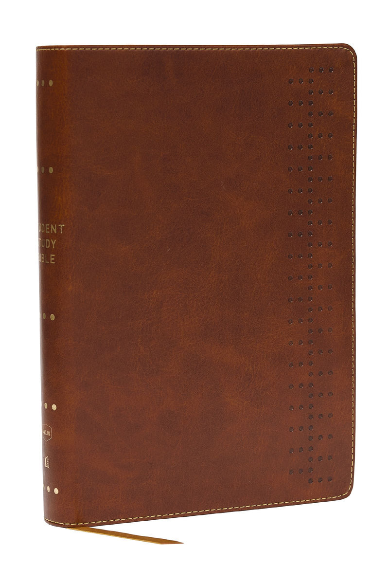 NKJV Student Study Bible Dark Brown Leathersoft