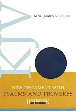 KJV New Testament Bible with Psalms and Proverbs Blue Flexisoft