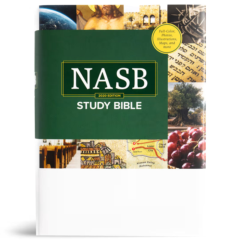 NASB 2020 Study Bible Black Genuine Leather