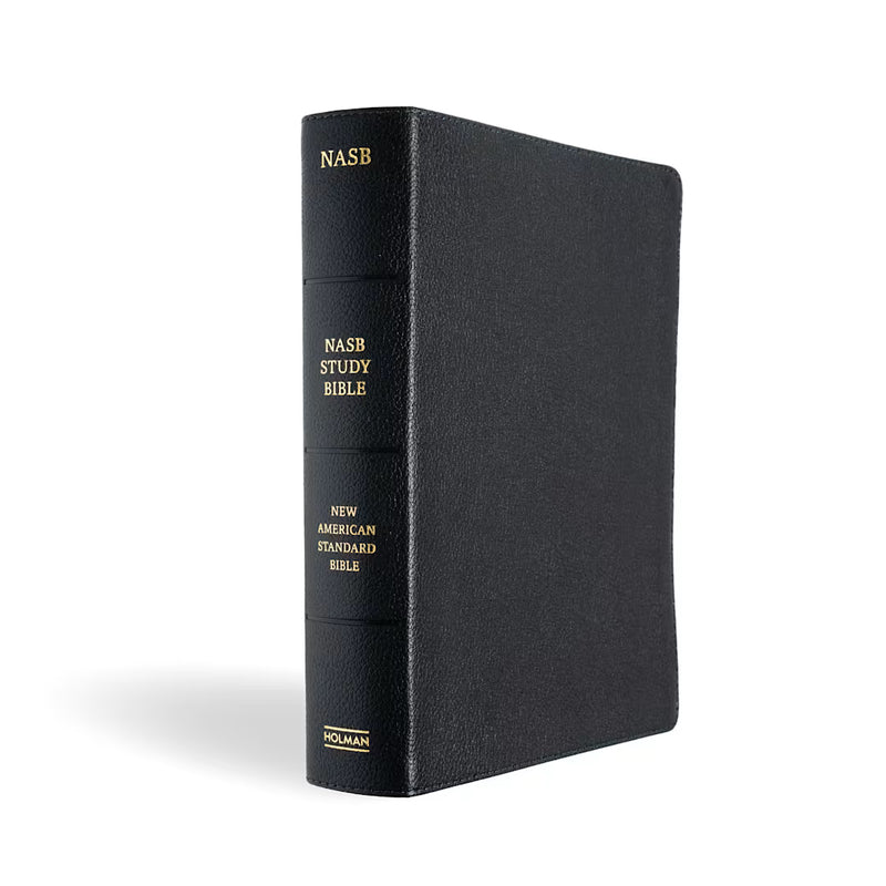 NASB 2020 Study Bible Black Genuine Leather