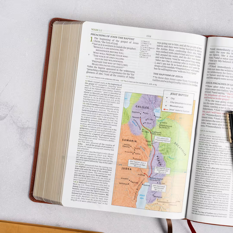 NASB 2020 Study Bible Black Genuine Leather