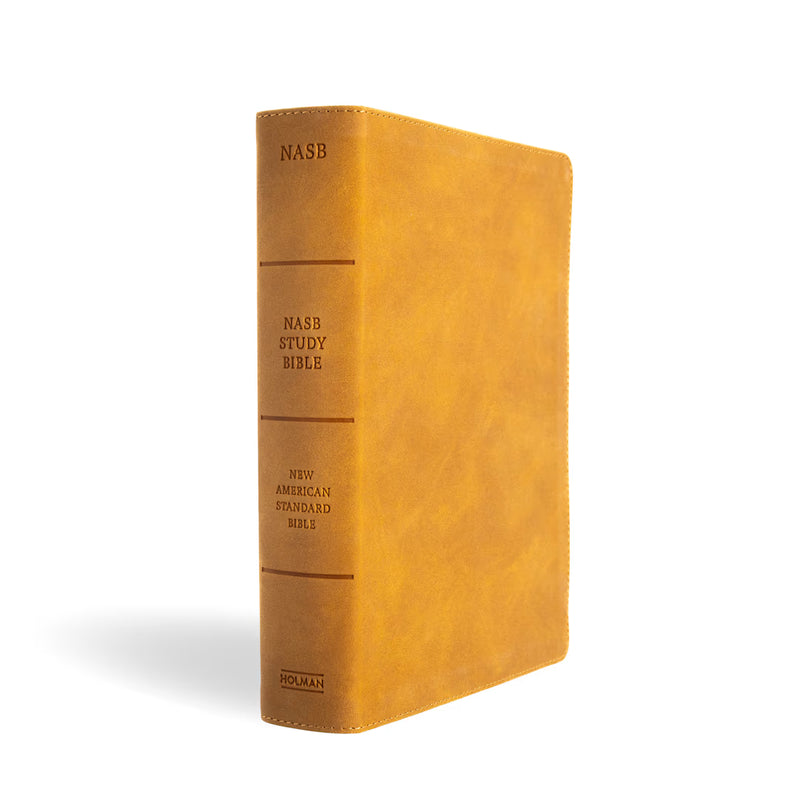 NASB 2020 Study Bible Camel SuedeSoft LeatherTouch