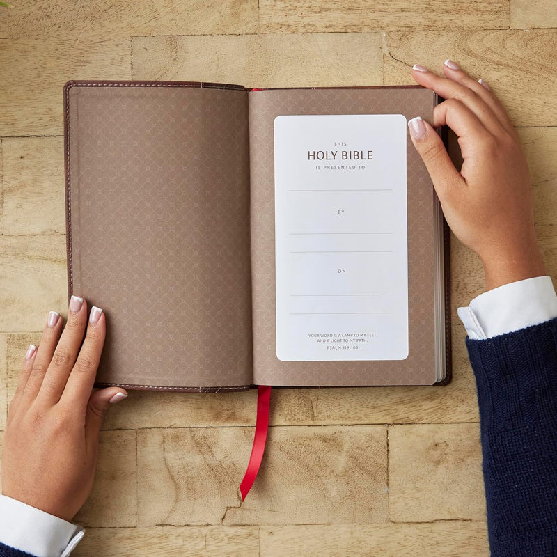 NKJV Personal Size New Testament Brown Leathersoft