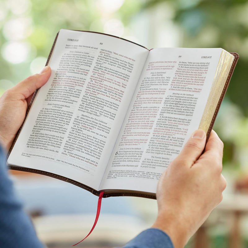 NKJV Personal Size New Testament Brown Leathersoft