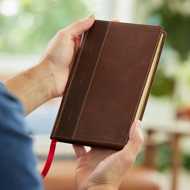 NKJV Personal Size New Testament Brown Leathersoft