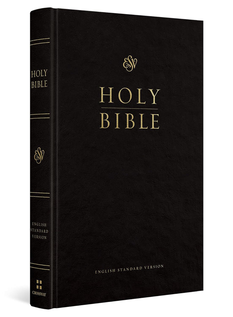 ESV Church Bible Large Print - Black (Pew Bible) Red Letter Edition
