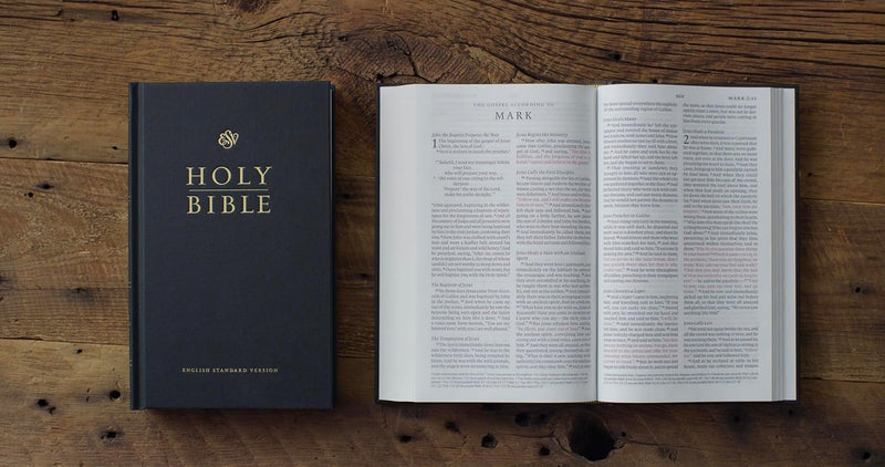 ESV Church Bible Large Print - Black (Pew Bible) Red Letter Edition