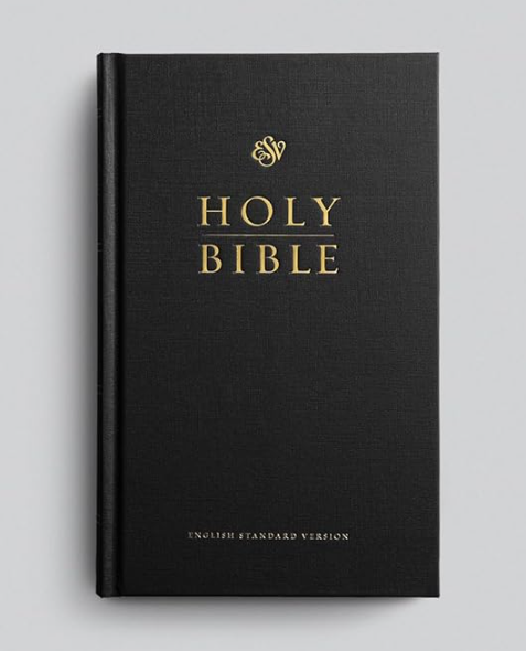 ESV Church Bible Large Print - Black (Pew Bible) Red Letter Edition