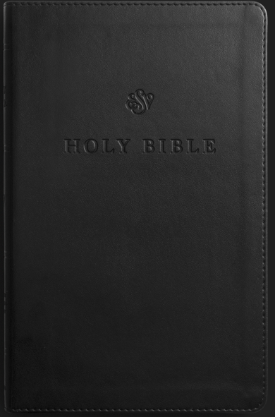 ESV Premium Large Print Church Bible Black TruTone (black letter)