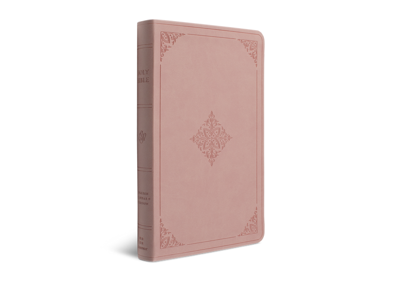ESV Large Print Value Thinline Bible, Blush Rose Trutone