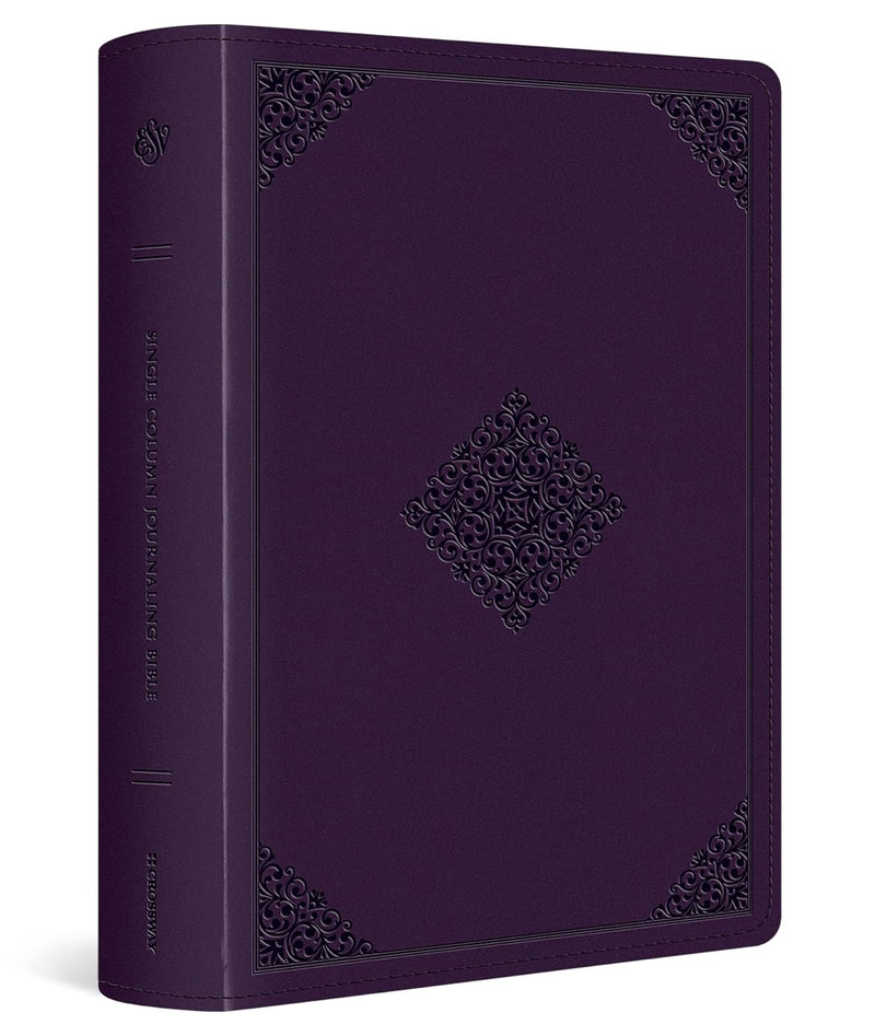 ESV Single Column Large Print Journaling Bible Lavender TruTone