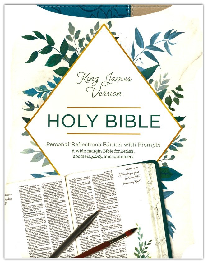 KJV Personal Reflections Bible with Prompts Teal/Tan