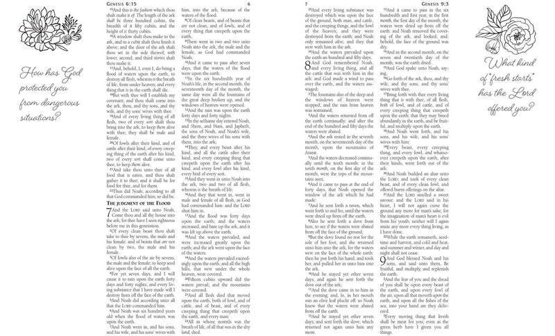 KJV Personal Reflections Bible with Prompts Teal/Tan