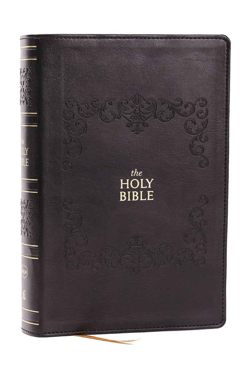 NKJV Personal Size Giant Print Reference Bible, Black Leathersoft