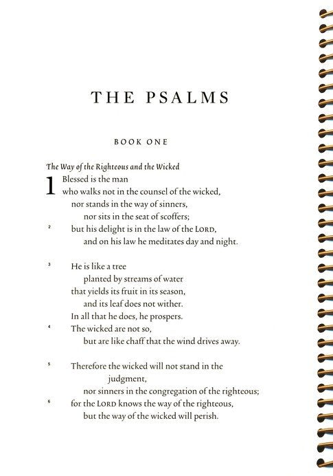 ESV Spiral-Bound Scripture Journal: The Psalms (op)