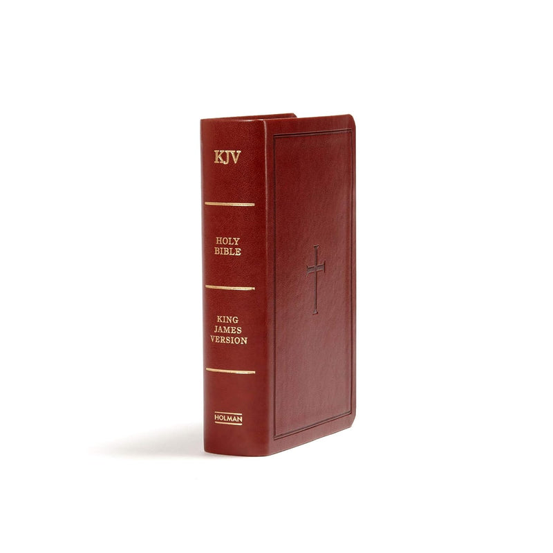 KJV Large Print Compact Bible Brown LeatherTouch