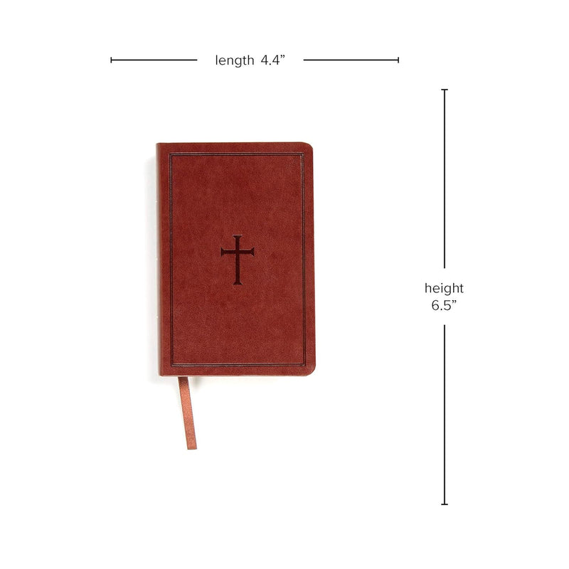 KJV Large Print Compact Bible Brown LeatherTouch