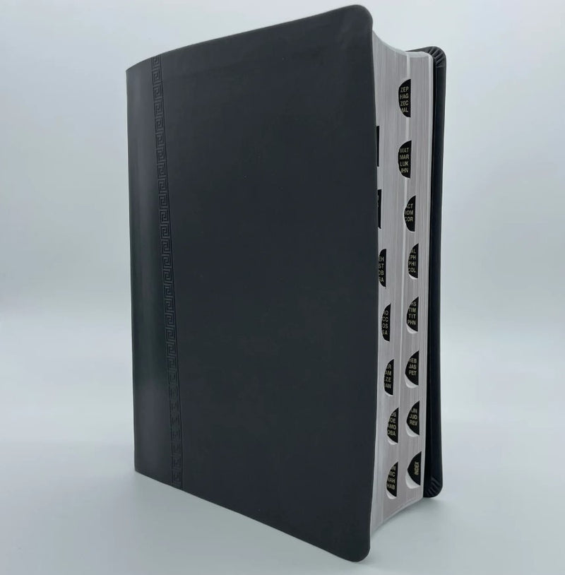 NKJV Defending the Faith Study Bible, Charcoal Gray Duotone, Indexed